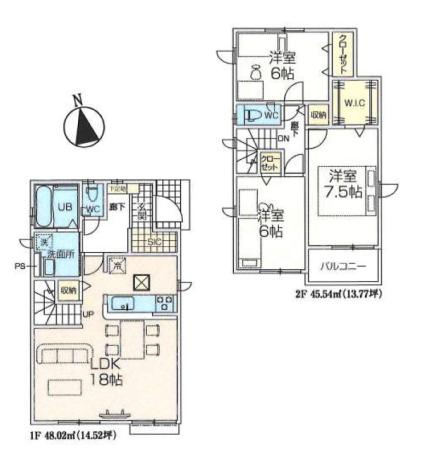 仲介手数料無料　青梅市師岡町4期　新築一戸建　3号棟(全18棟)