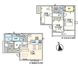 仲介手数料無料　青梅市師岡町4期　新築一戸建　17号棟(全18棟)