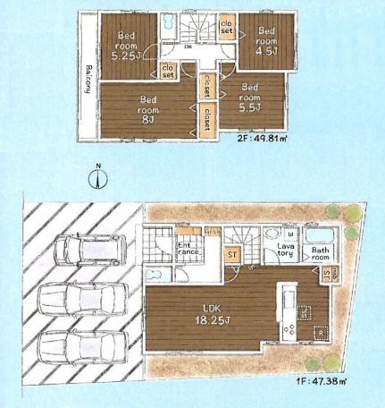 仲介手数料無料　あきる野市伊奈第2　新築一戸建　3号棟(全3棟)